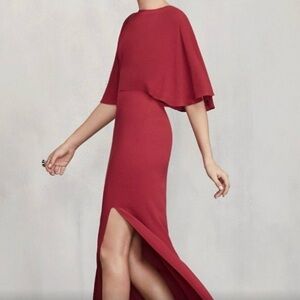 Reformation Escala Backless Maxi Dress with Leg Slit EUC